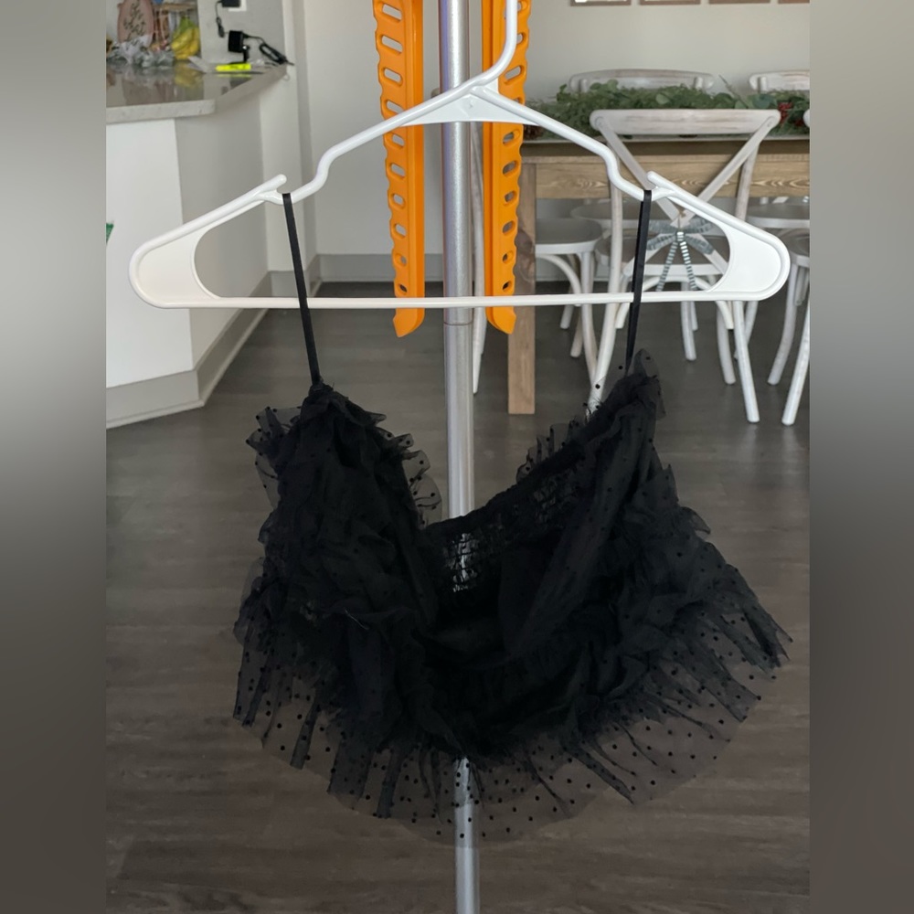 Black Sheer Tube Top